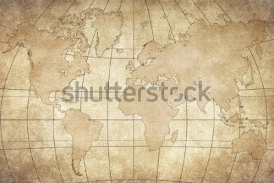 Sticker  vintage map