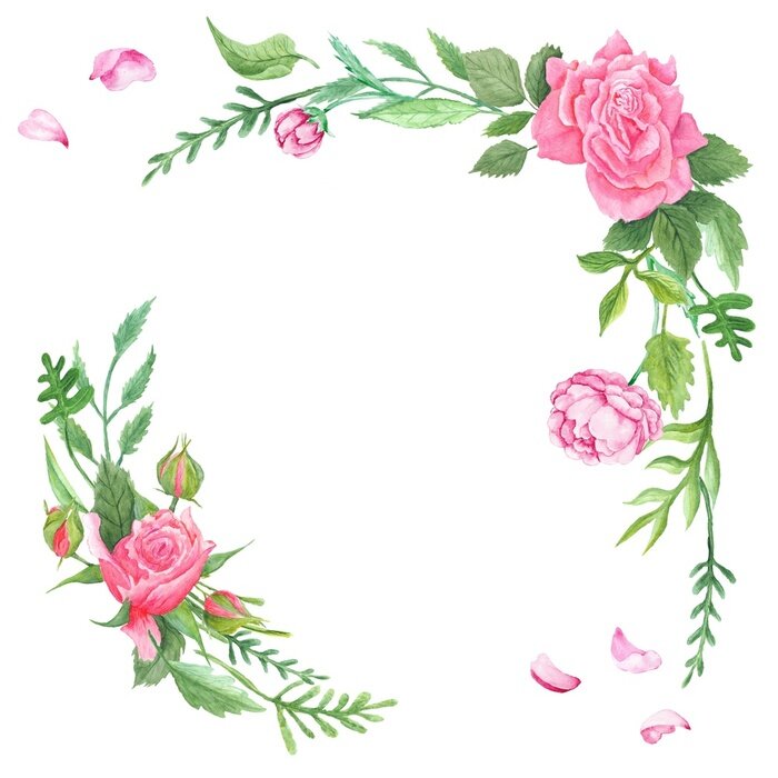 Sticker  Vintage shabby roses