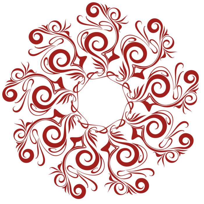 Sticker  Vivid Radiant et Curly Rosette Conception