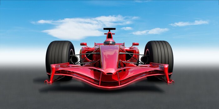 Sticker  Voiture de F1 dans les nuages