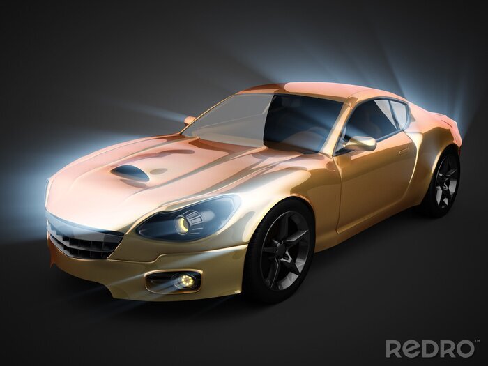 Sticker  Voiture sport de luxe sans marque