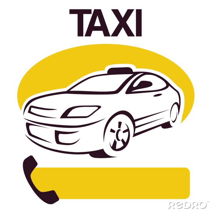 Sticker  voiture taxi