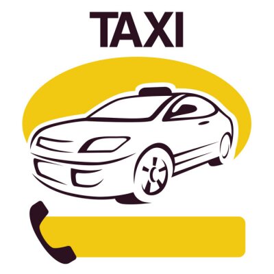 Sticker  voiture taxi