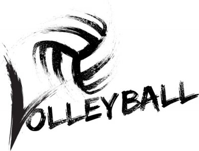 Sticker  Volleyball Grunge Séries
