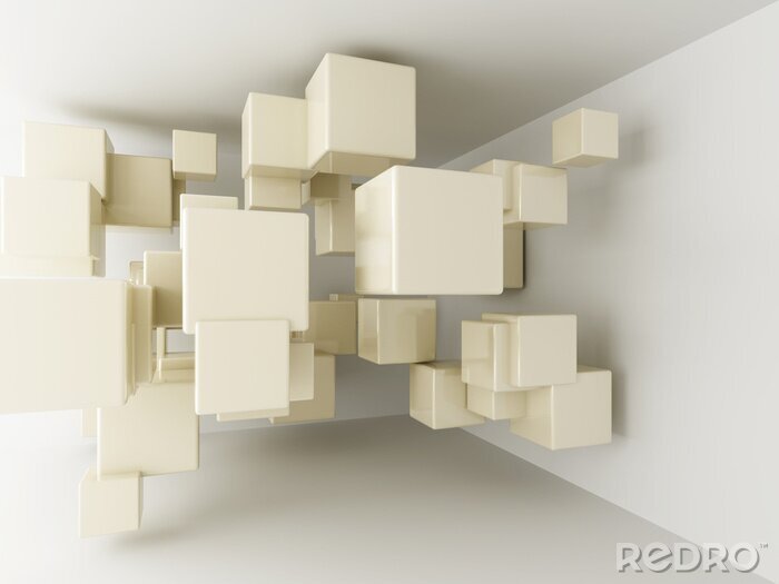 Sticker  Volumes suspendus en 3D