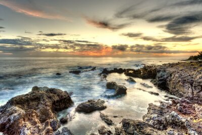 Vue sur la mer grise