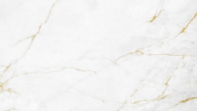 Sticker  White and gold marble texture background design for your creative design	
