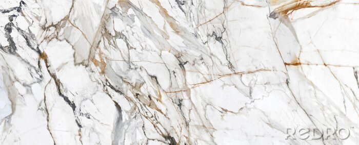 Sticker  White Cracked Marble rock stone marble texture wallpaper background