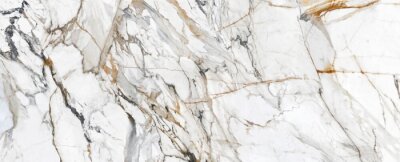 Sticker  White Cracked Marble rock stone marble texture wallpaper background