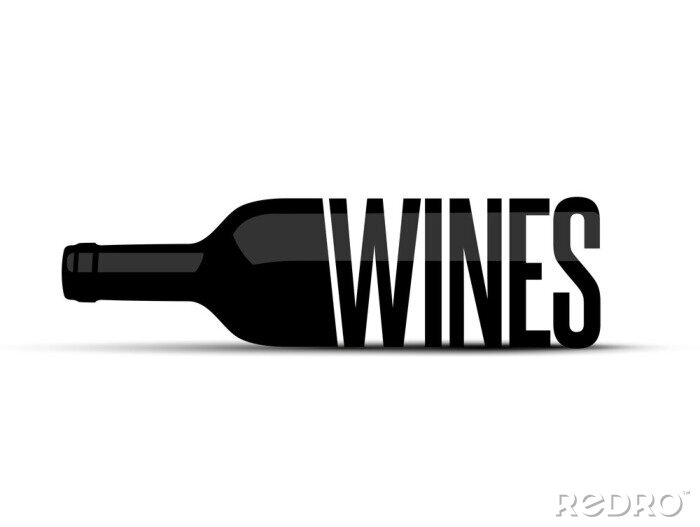Sticker  Wine Bottle Logo