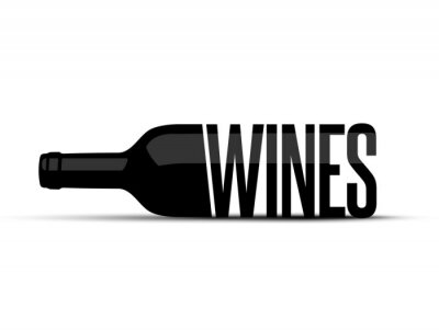 Sticker  Wine Bottle Logo