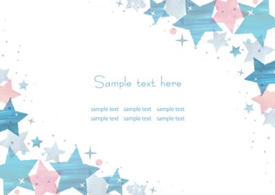 Sticker  星 の フ レ ー ム