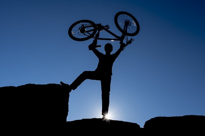 Sticker  Bisikletle hedef başarısı