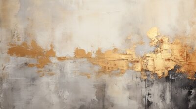 Tableau  abstract artistic print. golden texture. Paint brush strokes. modern Art. Prints, wallpapers, posters, postcards, frescoes, rugs, draperies, engravings