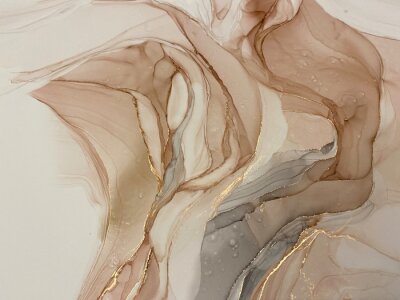 Abstraction beige des peintures liquides