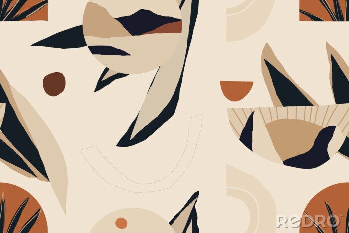 Tableau  Abstraction dans des motifs géométriques