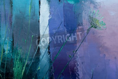 Tableau  Abstraction imitant la peinture à l'huile