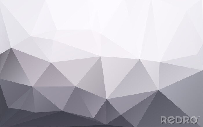 Tableau  Abstrait 3D volumes gris et blanc