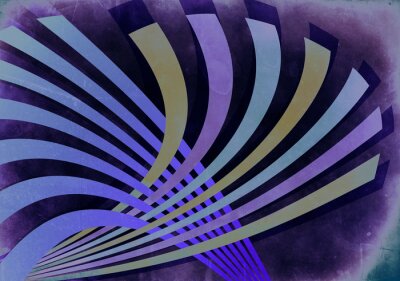 Abstrait rayures rétro 3D