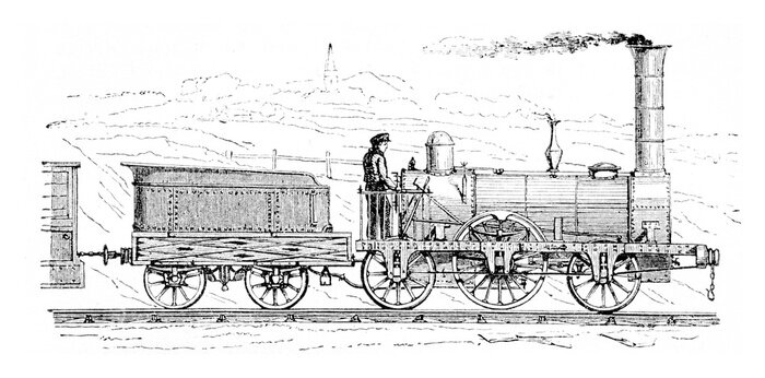 Tableau  Accidents ferroviaires, gravures anciennes.