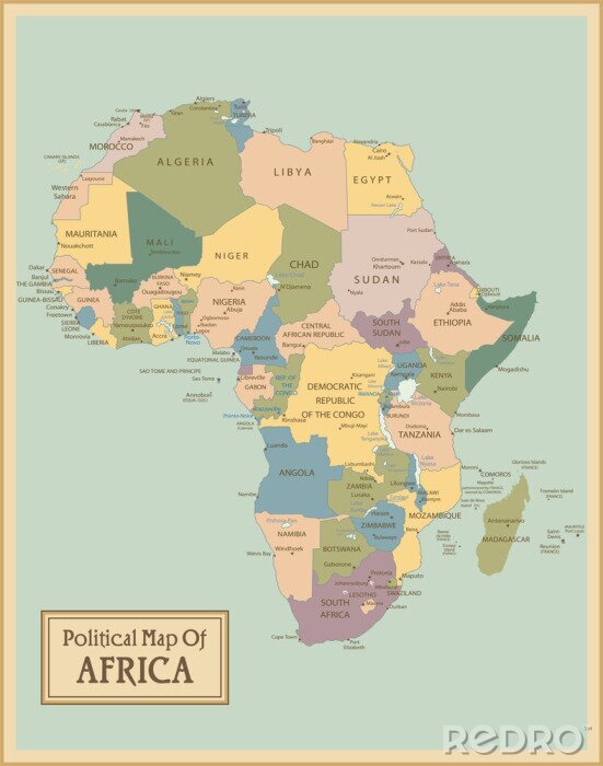 Tableau  Afrique-map.Layers très détaillés utilisés.