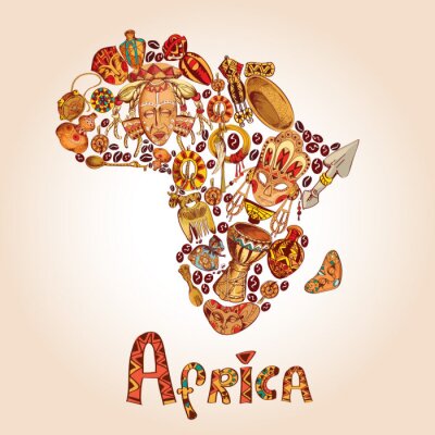 Tableau  Afrique sketch de concept