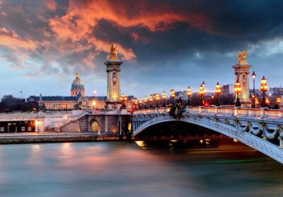 Tableau  Alexandre 3 pont, Paris, France