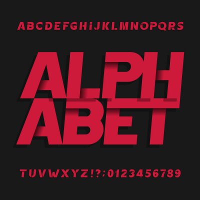 Alphabet de créateur sur fond sombre