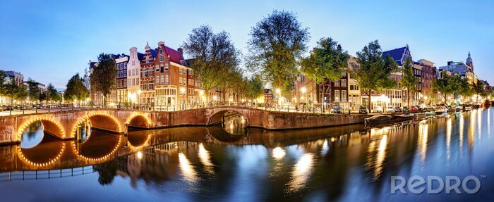 Tableau  Amsterdam vue panoramique