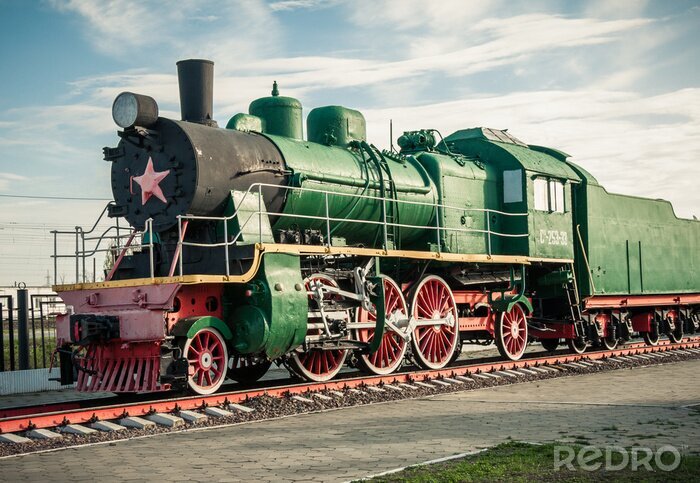 Tableau  anciennes locomotives à vapeur du 20e siècle