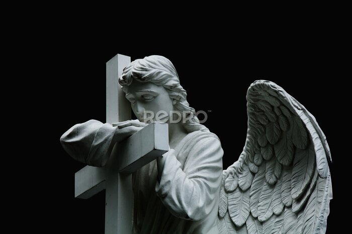 Tableau  Ange gardien avec une croix