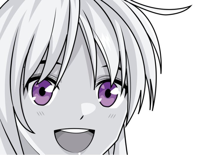 Tableau  Anime avec une jeune étudiante