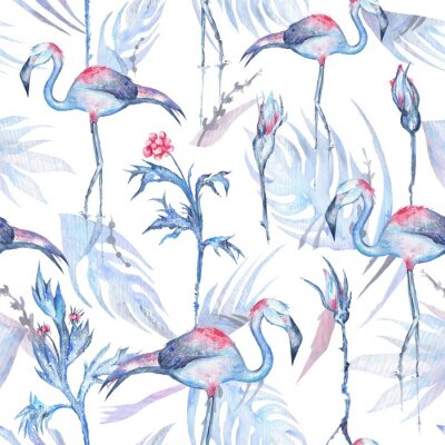 Aquarelle Flamingo Pattern