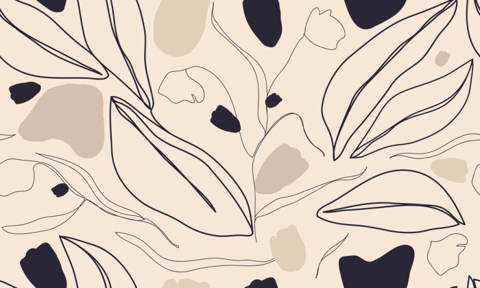 Tableau  Arabesques beiges style moderne