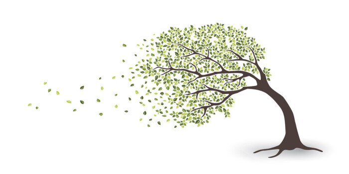 Tableau  Arbre dans le vent