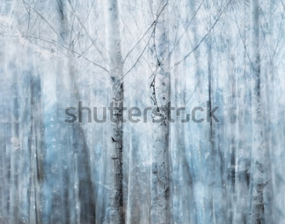 Tableau  Arbres en peinture d'hiver