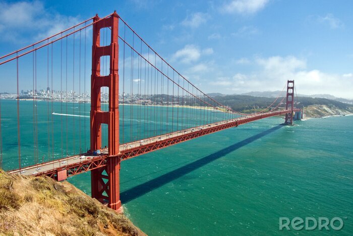 Tableau  Architecture au bord d'une eau turquoise