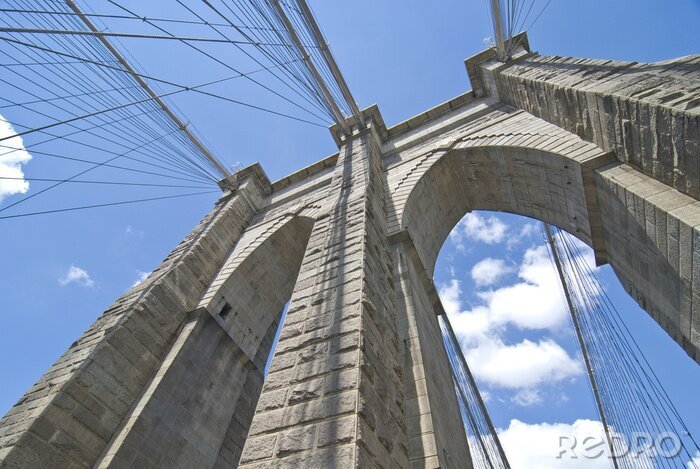Tableau  Architecture du pont de Brooklyn