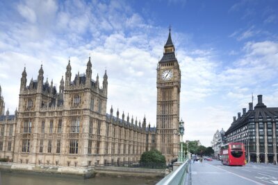 Architecture londonienne en été