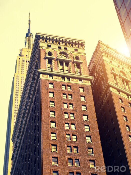 Tableau  Architecture marron Manhattan