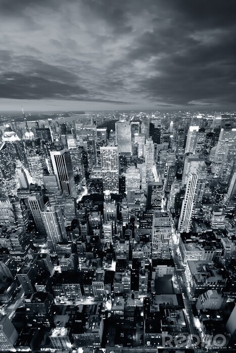 Tableau  Architecture New York vue aérienne