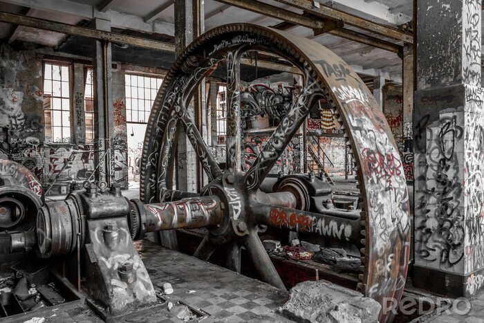 Tableau  Architecture usine désaffectée