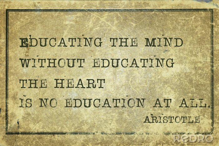 Tableau  Aristote sur l'éducation