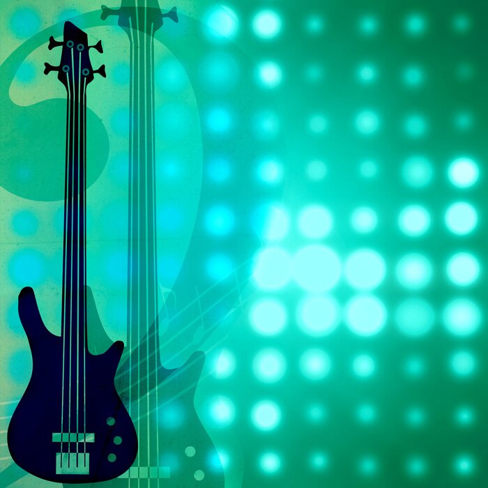 Tableau  arrière-plan avec la guitare