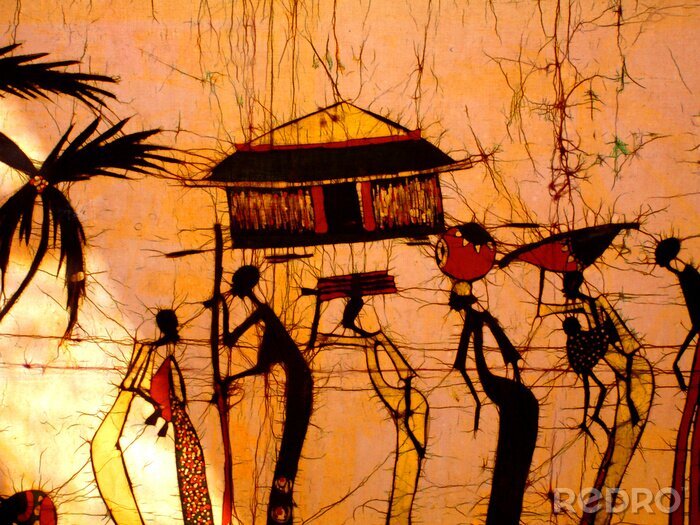 Tableau  art africain