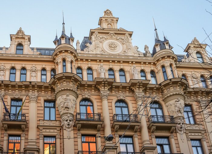 Tableau  Art Nouveau Riga Lettonie