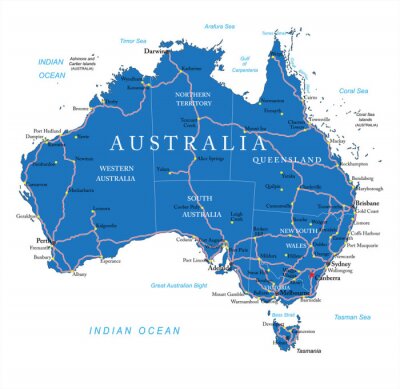 Tableau  Australie feuille de route