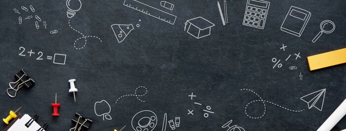 Tableau  Back to school education banner background