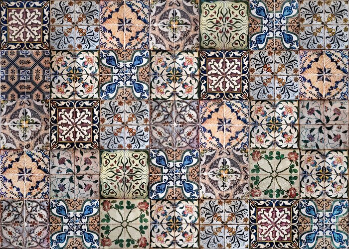 Tableau  Background of vintage ceramic tiles