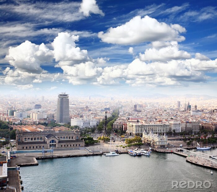 Tableau  Barcelone panorama moderne